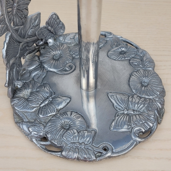 Arthur Court Aluminum Butterfly Garden Decorative Paper Towel Holder Metal 13" - Picture 15 of 17
